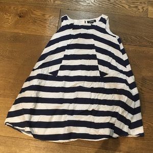 Lands’end white and dark blue Kids size 10